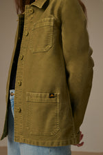 Carica l'immagine nel visualizzatore di Gallery, Vintage Washed Work Jacket Khaki - Le Mont Saint Michel