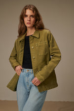 Carica l'immagine nel visualizzatore di Gallery, Vintage Washed Work Jacket Khaki - Le Mont Saint Michel