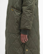 Carica l'immagine nel visualizzatore di Gallery, Rhea Quilted Jacket Deep Olive Ancient Tartan - Barbour