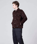 Carica l'immagine nel visualizzatore di Gallery, Work Trucker Corduroy Down Jacket TAION-109TBWK-CT D.Brown - TAION