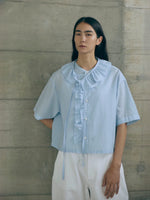 Carica l'immagine nel visualizzatore di Gallery, Camicia Emma-Silk Sax - Nicholson&Nicholson