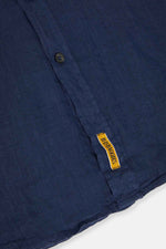Carica l'immagine nel visualizzatore di Gallery, Camicia Bradford in Lino Blu - BD Baggies