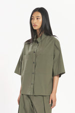 Carica l'immagine nel visualizzatore di Gallery, Camicia Priscilla Vion Oliva - Barena Venezia