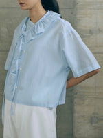 Carica l'immagine nel visualizzatore di Gallery, Camicia Emma-Silk Sax - Nicholson&Nicholson