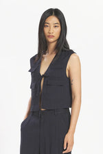 Carica l'immagine nel visualizzatore di Gallery, Gilet Multi Lisca Navy - Barena Venezia