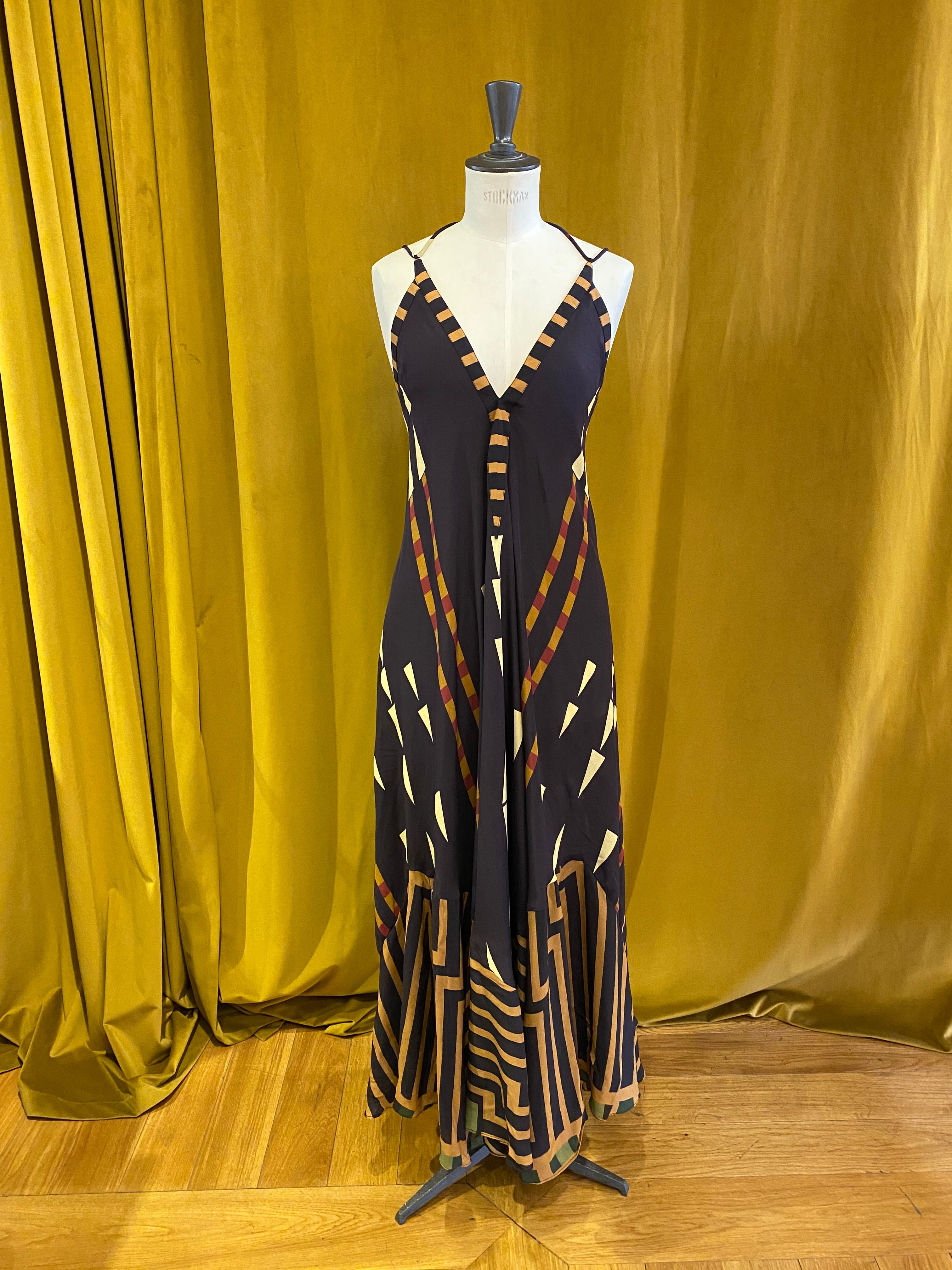 Special Sunset Silk Dress P114 - Volantis