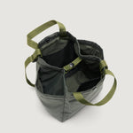 Carica l'immagine nel visualizzatore di Gallery, Borsa Small Side Pocket Tote Khaki Green Puffer - BAGSINPROGRESS