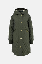 Carica l'immagine nel visualizzatore di Gallery, Hilary Quilted Jacket Olive/Ancient Tartan - Barbour