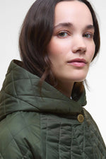 Carica l'immagine nel visualizzatore di Gallery, Hilary Quilted Jacket Olive/Ancient Tartan - Barbour