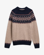 Carica l'immagine nel visualizzatore di Gallery, Tisbury Fair Isle Crew Neck Jumper - Barbour