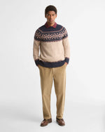 Carica l'immagine nel visualizzatore di Gallery, Tisbury Fair Isle Crew Neck Jumper - Barbour