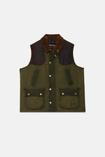 Carica l'immagine nel visualizzatore di Gallery, Bedale Wax Vest Archive Olive - Barbour