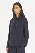 Carica l'immagine nel visualizzatore di Gallery, Overshirt Marinelli Tropical Navy - Barena Venzia