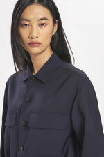 Carica l'immagine nel visualizzatore di Gallery, Overshirt Marinelli Tropical Navy - Barena Venzia