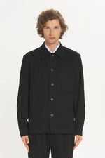 Carica l'immagine nel visualizzatore di Gallery, Overshirt Capitan Macado Nero - Barena Venezia