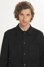 Carica l'immagine nel visualizzatore di Gallery, Overshirt Capitan Macado Nero - Barena Venezia