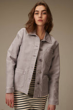 Carica l'immagine nel visualizzatore di Gallery, Vintage Washed Work Jacket Grey - Le Mont Saint Michel