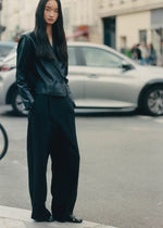 Carica l'immagine nel visualizzatore di Gallery, Rosalind Black Leather Ballet Flats - Alohas