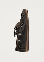 Carica l'immagine nel visualizzatore di Gallery, Rowan Vintage Effect Brown Leather Loafers - Alohas