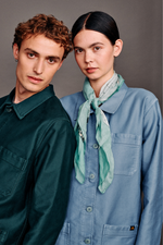 Carica l'immagine nel visualizzatore di Gallery, The Real Work Jacket Sky - Le Mont Saint Michel
