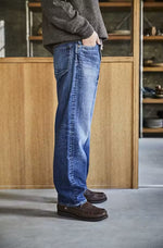 Carica l'immagine nel visualizzatore di Gallery, 101B Dad's Fit Vintage Washed Indigo 01-1010WB-85 - Orslow - Unisex
