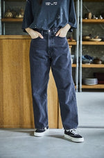 Carica l'immagine nel visualizzatore di Gallery, Jeans 100 Super Dad's Denim Bk Denim Stone - Orslow - Unisex
