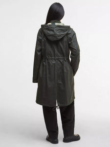 Marcy Wax Parka Fern/Ancient Tartan - Barbour