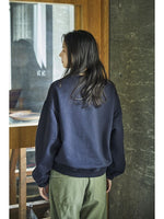 Carica l&#39;immagine nel visualizzatore di Gallery, Relax Fit Densely Knit Sweatshirt Dark Navy - Orslow

