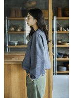 Carica l&#39;immagine nel visualizzatore di Gallery, Relax Fit Densely Knit Sweatshirt Charcoal Gray - Orslow
