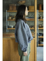 Carica l&#39;immagine nel visualizzatore di Gallery, Relax Fit Densely Knit Sweatshirt Charcoal Gray - Orslow
