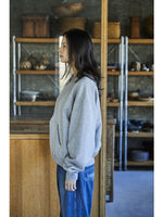 Carica l&#39;immagine nel visualizzatore di Gallery, Front Zip Densely Knit Sweatshirt Heather Gray - Orslow
