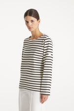 Carica l'immagine nel visualizzatore di Gallery, Maglia Tilda Nero/Ecru - Le Mont Saint Michel
