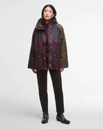 Carica l&#39;immagine nel visualizzatore di Gallery, Keeley Waxed Jacket Merlot/Rustic/Beech/Muted Tartan - Barbour
