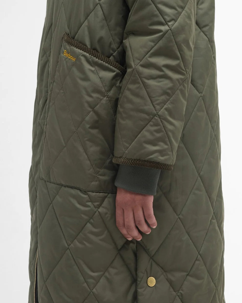 Rhea Quilted Jacket Deep Olive Ancient Tartan - Barbour