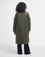 Carica l&#39;immagine nel visualizzatore di Gallery, Rhea Quilted Jacket Deep Olive Ancient Tartan - Barbour
