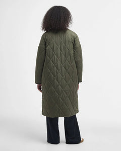 Rhea Quilted Jacket Deep Olive Ancient Tartan - Barbour