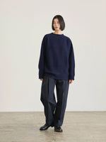 Carica l&#39;immagine nel visualizzatore di Gallery, Maglione Wavy Navy - Nicholson&amp;Nicholson
