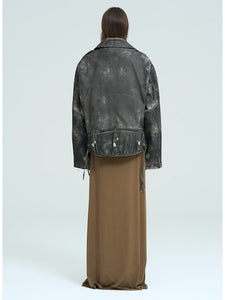 Jacket Kay Leather Print - Haikure