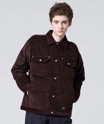 Carica l'immagine nel visualizzatore di Gallery, Work Trucker Corduroy Down Jacket TAION-109TBWK-CT D.Brown - TAION
