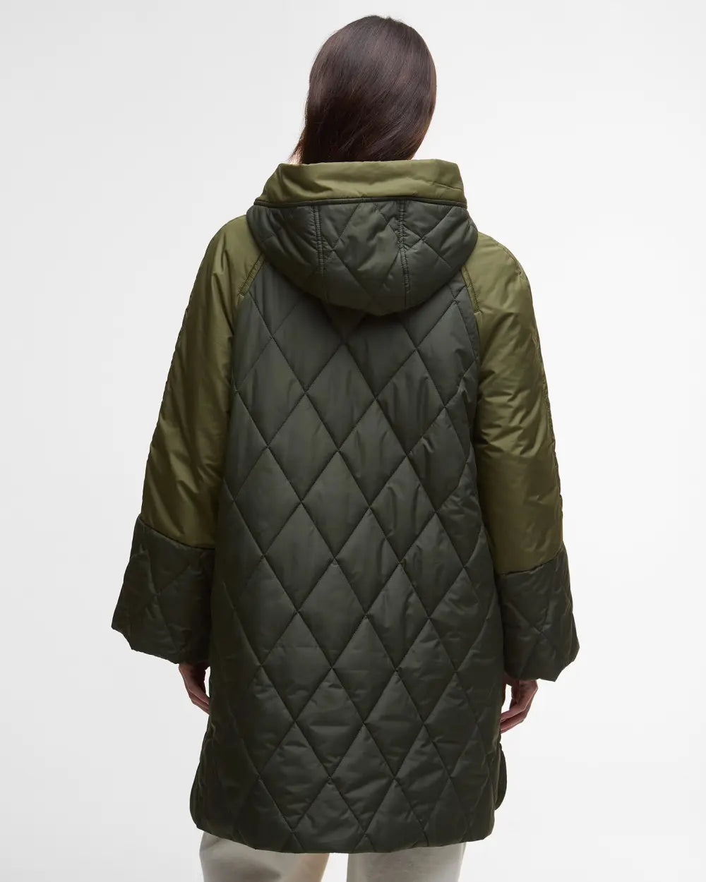 Elspeth Quilted Jacket Olive/Dark Moss/Ancient Tartan - Barbour