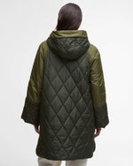Carica l&#39;immagine nel visualizzatore di Gallery, Elspeth Quilted Jacket Olive/Dark Moss/Ancient Tartan - Barbour
