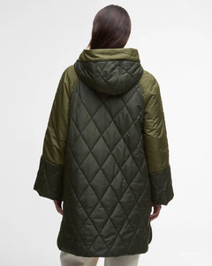 Elspeth Quilted Jacket Olive/Dark Moss/Ancient Tartan - Barbour
