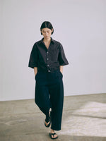 Carica l'immagine nel visualizzatore di Gallery, Camicia Linda W White | Navy - Nicholson&amp;Nicholson
