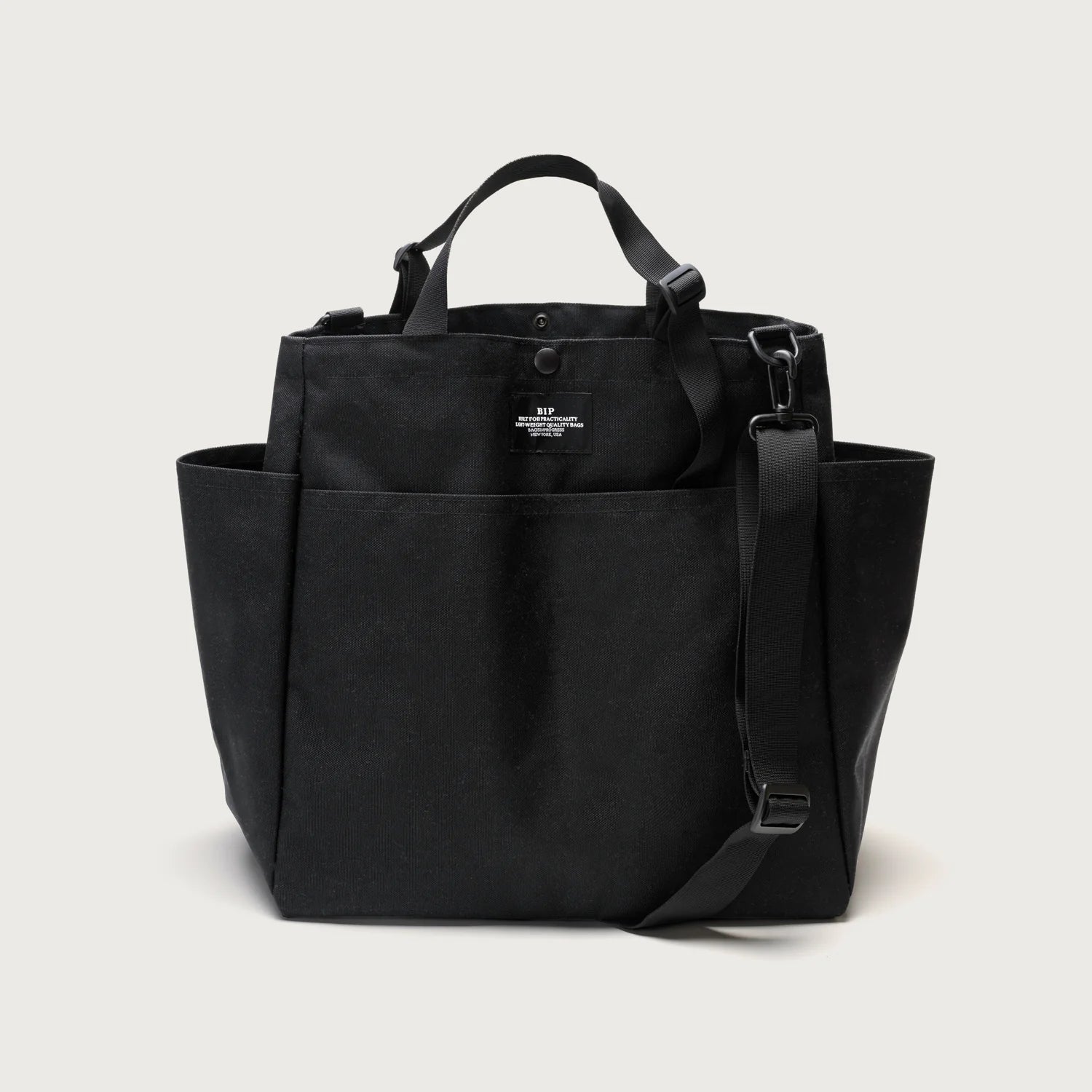 Carry All Beach Bag Big Black - BAGSINPROGRESS