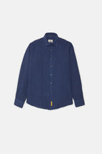 Carica l'immagine nel visualizzatore di Gallery, Camicia Bradford in Lino Blu - BD Baggies
