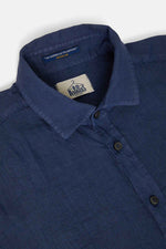 Carica l'immagine nel visualizzatore di Gallery, Camicia Bradford in Lino Blu - BD Baggies
