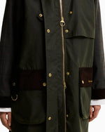 Carica l'immagine nel visualizzatore di Gallery, Checked Kirklees Wax Jacket Olive - Barbour
