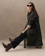 Carica l'immagine nel visualizzatore di Gallery, Checked Kirklees Wax Jacket Olive - Barbour
