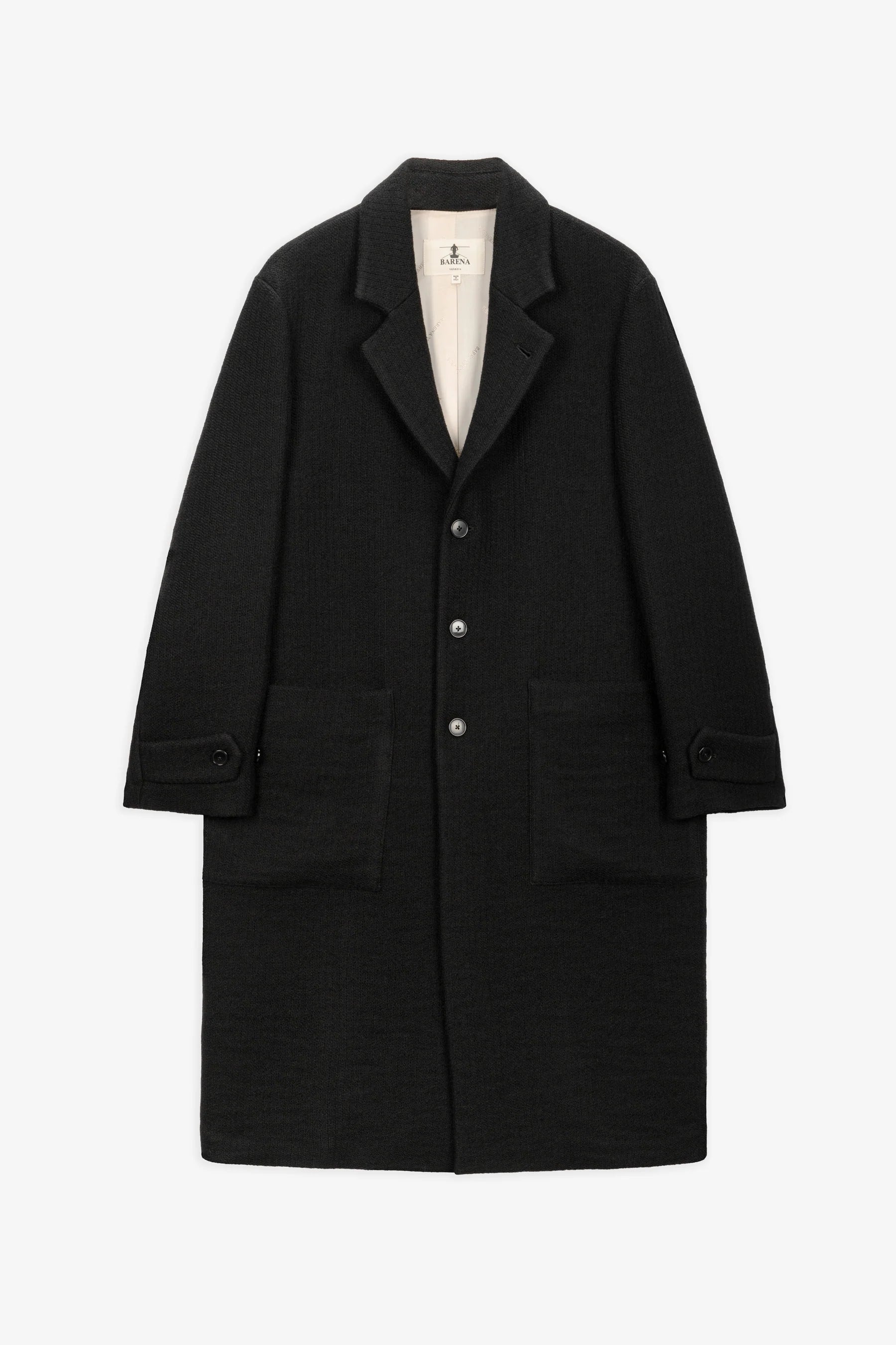Cappotto Zane Verticale Nero - Barena Venzia