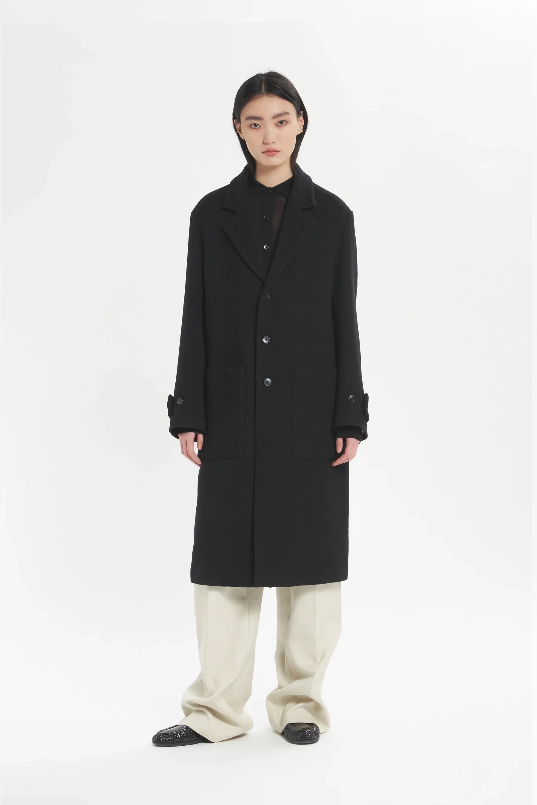 Cappotto Zane Verticale Nero - Barena Venzia